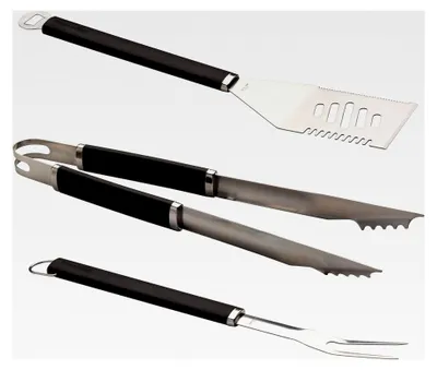 Produktbild von 3-teiliges Grillset aus Edelstahl
