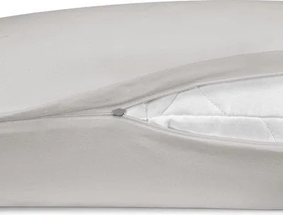 Zdjęcie produktu dla Unyqoos® Poszewki na poduszki Jersey, 40 x 80 cm, zestaw 2 sztuk, 100% bawełna (supergładka, ok. 140 g/m²), kolor: szary, z zamkiem błyskawicznym, certyfikat Öko-Tex Standard 100
