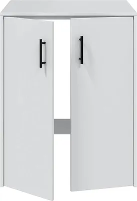 Produktbild von Waschmaschinenunterschrank >LAUNDRY< 2 Türen, in Artik Weiß - 69x88x67 (BxHxT)