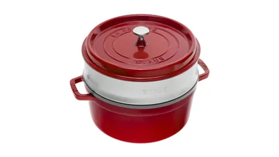 Produktbild von STAUB Cocotte Rund mit Dämpfeinsatz 26 cm Kirschrot
