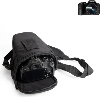 Produktbild von K-S-Trade Kameratasche Fototasche Schultertasche Umhängetasche kompatibel mit Samsung WB1100F Colt  für Systemkameras Schutzhülle bag