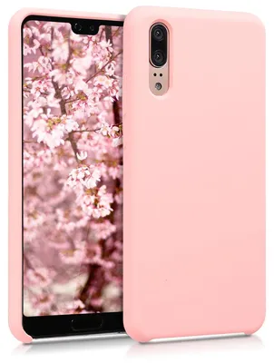 Produktbild von kwmobile Handyhülle für Huawei P20 Hülle - Case Silikon - Kabelloses Laden - Schutzhülle Cover in Rosegold matt