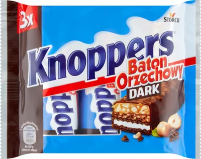 Produktbild von Knoppers Erdnussriegel Dunkel 120 G (3 X 40 G)
