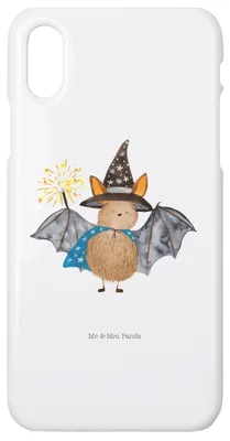 Produktbild von Mr. & Mrs. Panda Iphone 10 Handyhülle Fledermaus Zauberer - Weiß - Geschenk, Cover, X, Hülle, Frauen, Magier, Lustige Sprüche, Fledermäuse, Reinsteigern, Handy