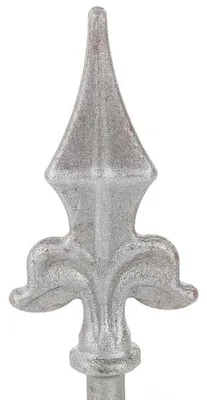 Produktbild von LogistSystem 1 Stück Zierspitze Metall - 130x60mm (HxB) / Basis: ∅ 12 Zaundekoration 40.052