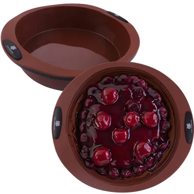Produktbild von Backform Silikon Kuchenform 28cmx6cm Brotbackform Antihaft Tortenform Braun