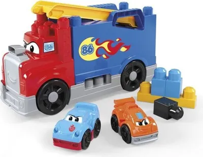 Obrázok produktu pre MEGA BLOKS - Závodné a stavebné auto - 19-dielna súprava - MEGA Bloks - JFR29