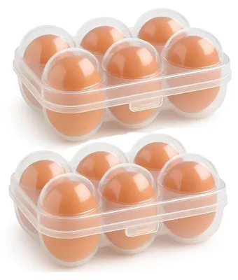 Produktbild von Eierbox 2er Set Transportbox Eier Eierdose Aufbewahrungsbox Kühlschrank Box