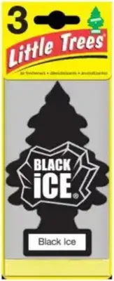 Obrázok produktu pre Osviežovač vzduchu do auta Little Trees s vôňou vianočného stromčeka Black Ice 3PAK