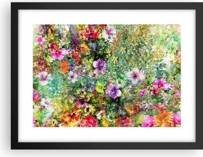 Produktbild von Gerahmtes Poster - Schwarzer Rahmen - blume sommer natur - 40x30 cm - Wand Bild - Wanddeko - Wandbilder - Kunstposter - Wandposter - Bilderrahmen - Bilder - Kunstdruck - Wandbild - P2BAA40x30-3842