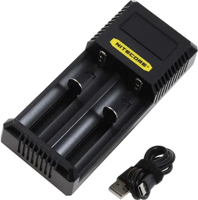 Produktbild von Nitecore USB-C CI2 Ladegerät mit 2 Ladeschächten für Li-Ion-, NiMH- und NiCd Akkus