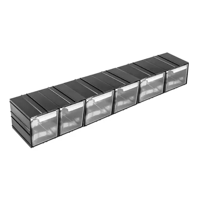 Obrázek produktu pro Skříň modulární s 6 zásuvkami police 69 x 13 cm plynule rozšiřitelný Kombinovaný modul průhledný