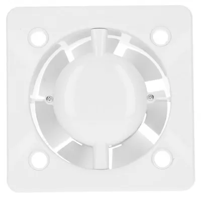 Image de Ventilateur mural silencieux pour salle de bain, diamètre 100, 125, avec minuterie et capteur d'humidité, système KWS KWT 100 H, capteur d'humidité avec réglage de l'humidité de démarrage, modèle Turbo KWT, couleur blanc-PEB