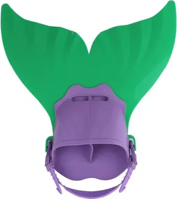 Produktbild von Meerjungfrauenflossen-Schwimmhilfe, verstellbare Meerjungfrauenflosse, Badeanzüge, Schwimmtrainingshilfe, leichte Schwimmausrüstung für Kinder