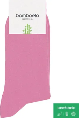 Image de Chaussettes en bambou unies, sans coutures, respirantes, taille 36-40, rose