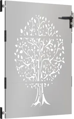 Immagine prodotto di vidaXL Cancello da giardino 85x125 cm in acciaio corten design ad albero