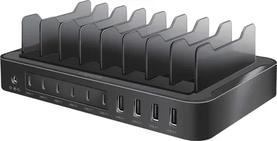 Obrázok produktu pre Logilink USB-C-Ladestation 4xUSB-A & 6xUSB-C, PD&QC 3.0 120w