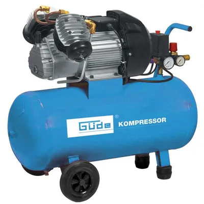 Güde Werkstattkompressor Kompressor 400/10/50 15-tlg. 10bar Zylinder Druckluft Tlg. 15tlg Druckluftkompressor Kolbenkompressor Druckluft-kompressorset 15-tlg 230v ölgeschmiert 490550 71170 4015671210920
