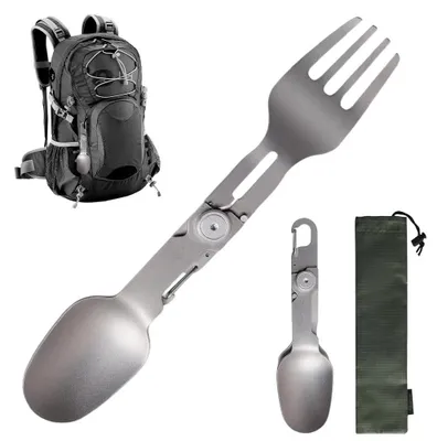 Produktbild von Titanium 2-in-1 Faltbare Spork für Camping