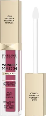Image de Eveline Cosmetics Wonder Match – rouge à lèvres, longue tenue, waterproof, Teinte 10 - Berry Rose
