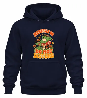 Productafbeelding van "Mentally On Do Not Disturb" - Sarcasme hoodie, marineblauw, maat XL
