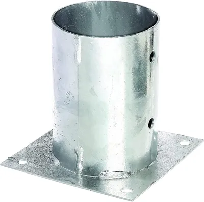 Produktbild von Alberts Aufschraubhülse | für Rundholzpfosten | Feuerverzinkt | Ø121 mm