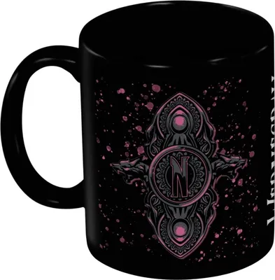 Produktbild von Wednesday - Kaffeebecher, Grab, Enid PM12361 (Einheitsgröße) (Schwarz)