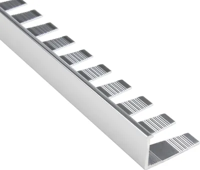 Produktbild von Alu L-Profil biegbar Fliesenschiene Schiene silber L270cm 10mm poliert