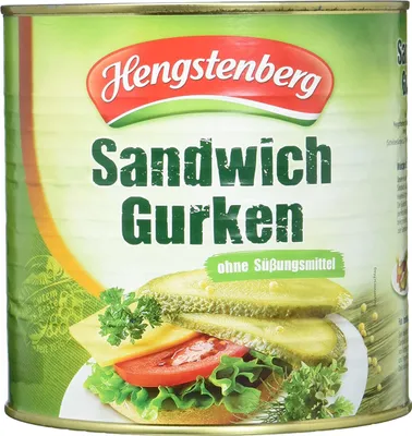 Obrázok produktu pre Hengstenberg sendvičové uhorky pikantné uhorky vo veľkom balení 2650ml