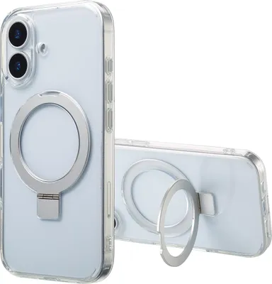 Zdjęcie produktu dla Accezz Ring Stand Backcover z MagSafe dla Apple iPhone 17 - przezroczysty