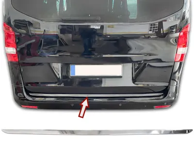 Zdjęcie produktu dla Chromowana listwa bagażnika ze stali nierdzewnej do Mercedes Vito | typ W477 | od roku modelowego 2014
