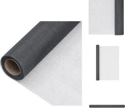 Image de vidaXL Moustiquaire en fibre de verre 80x2000 cm Gris - Panneaux de clôture