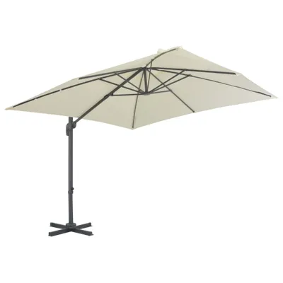 Produktbild von “2026 Moderne“Ampelschirm mit Aluminiummast 300x300 cm Sand - Sonnenschirme - Designermöbel 6536096