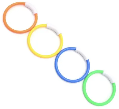 Produktbild von CHPN – Tauchringe-Set – Set mit 4 farbigen Tauchringen – Ringe zum Tauchen – Schwimmspielzeug – Tauchen – Kinderspielzeug – Tauchspaß – Geschenk