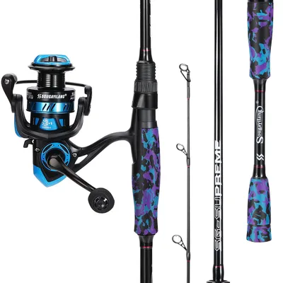 Produktbild von Spinnrute und Rolle Combo 1,8 m, 2-teilig, 11+1BB, für Meeresangeln