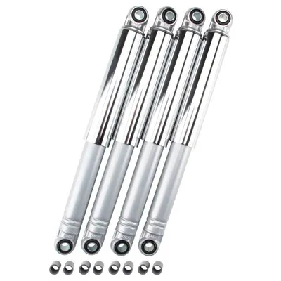 Zdjęcie produktu dla Zestaw amortyzatorów standardowy srebrny/chrom 310 mm + 310 mm do Simson Schwalbe KR51 Star