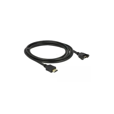 Produktbild von Delock Kabel HDMI-A Stecker > HDMI-A Buchse zum Einbau 4K 30 Hz 2 m