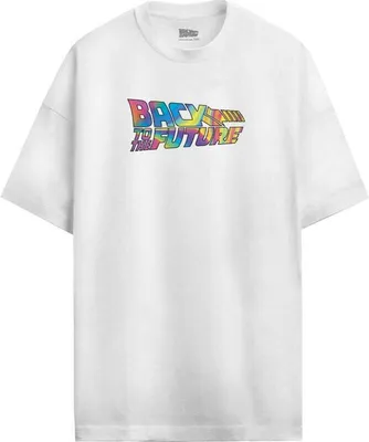 Produktbild von Zurück in die Zukunft Oversize T-Shirt Herren Hoverboard Far Out! - Oversize weiß XL