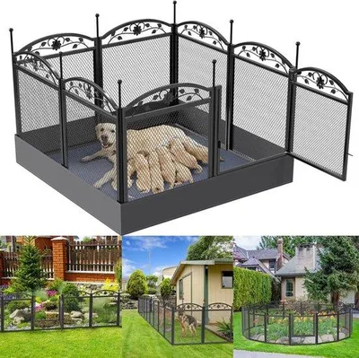 Obrázok produktu pre Drevená búda pre psov – 126 x 126 x 8 cm – 17 kg – čierna