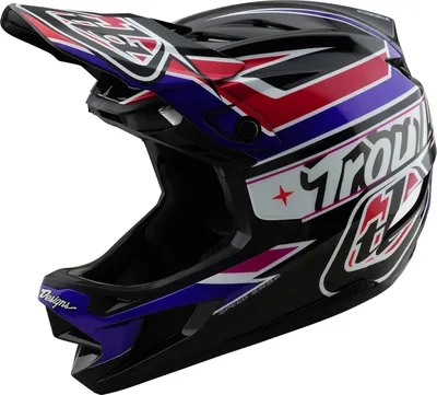 Produktbild von Troy Lee Designs D4 Polyacrylite MIPS Helm, Linear, black, L | 58-59cm