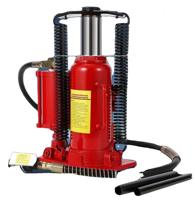 Obrázok produktu pre Pneumatický hydraulický zdvihák na fľaše, nosnosť 12 t/20 t, nastaviteľný zdvih, 8002 250–495 mm – 12 t