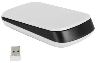 Imagen del producto de Ratón inalámbrico con rueda de desplazamiento táctil, portátil, accesorio para ordenador, compatible con laptops y ordenadores de escritorio, frecuencia de 2.4 GHz