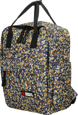 Produktbild von Christian Wippermann hochwetiger kleiner Damen Rucksack City Bag Cityrucksack Tasche Blumen-Blau