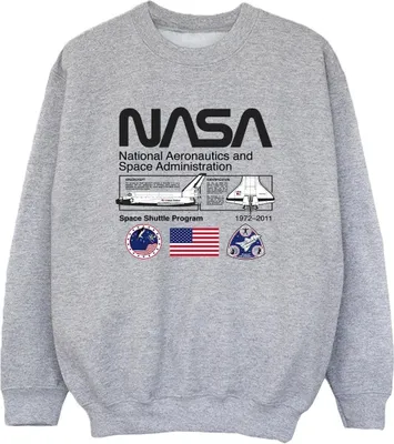 Immagine prodotto di NASA - Felpa "Space Admin" da ragazzo BI39875 (104) (Grigio)