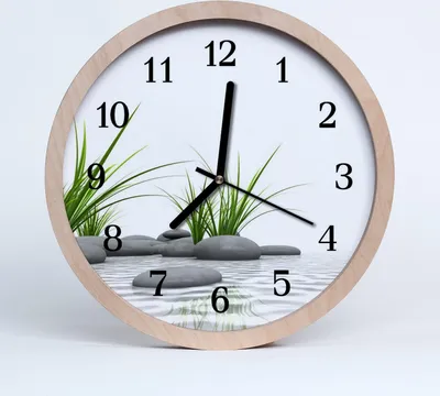 Produktbild von Holzuhr 20fi cm wanduhr - Steine ​​Natur