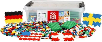 Image de Plus Plus edukacinė dėžė, Pasaulio Vėliavos, 2400 det.
