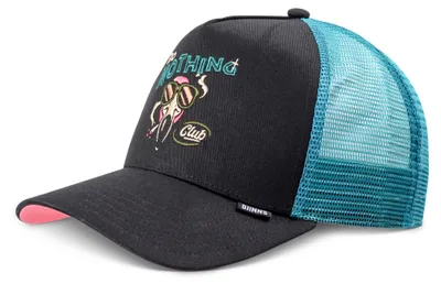 Produktbild von Djinns "Do Nothing Club" Cap mit Netzeinsatz und Snapback, schwarz, Gr. Einheitsgröße
