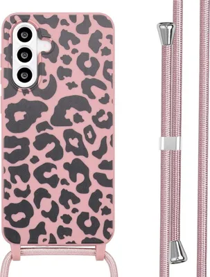 Produktbild von imoshion SilikonHülle design mit Band Samsung Galaxy A36 / A56 - Animal Pink