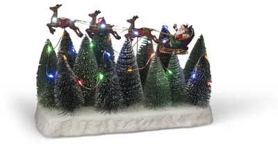 Zdjęcie produktu dla Mikołaj i jego sanie Konstsmide 31,5 x 13,5 x 21,5 cm 32 LED na baterie