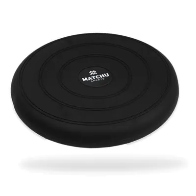 Produktbild von Matchu Sports Balancekissen inkl. Pumpe 33cm Durchmesser Schwarz - Balancekissen - Luftkissen - Trainingskissen - Ballsitzkissen - Noppenkissen